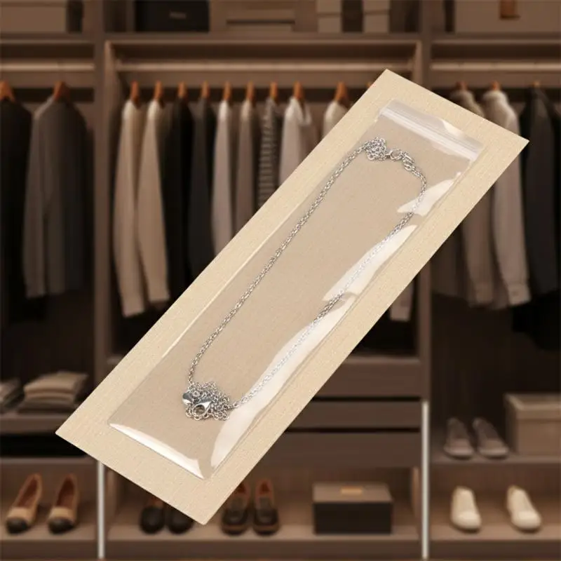 10/20Pcs Transparent PVC Jewelry Pouches Bags Anti-Oxidation Storage Bag For Earrings Necklace Bracelet Display Packaging Bag