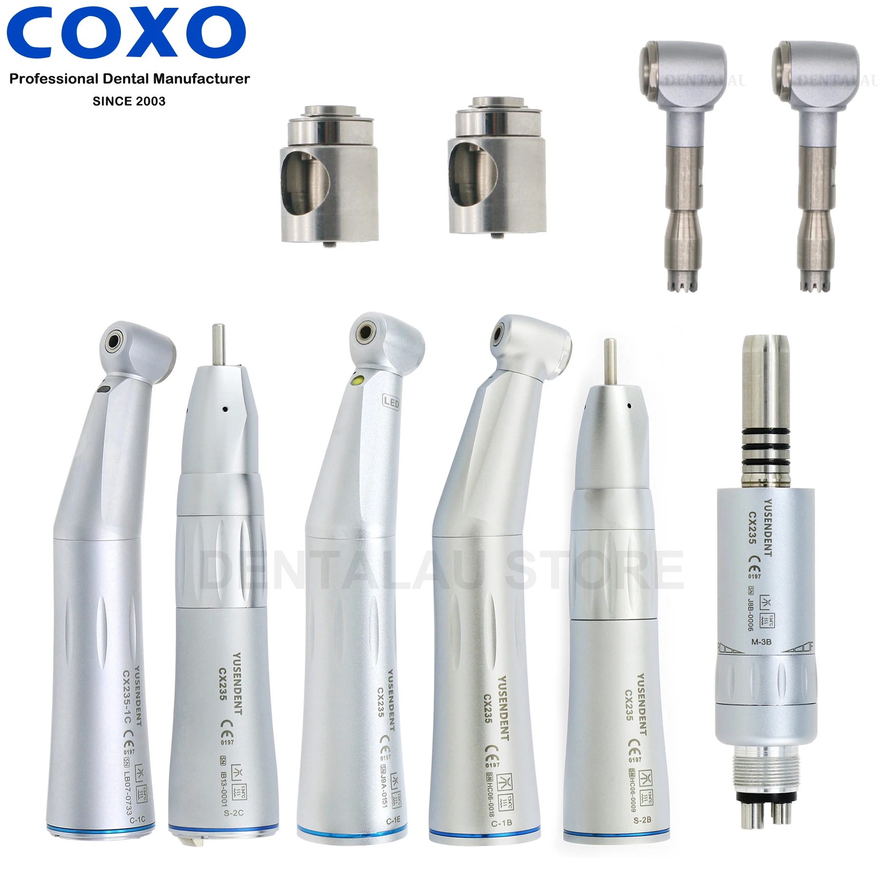 

CX235-TYPE COXO Dental Fiber Optic Low Speed Contra Angle Handpiece fit KaVo NSK 6 holes