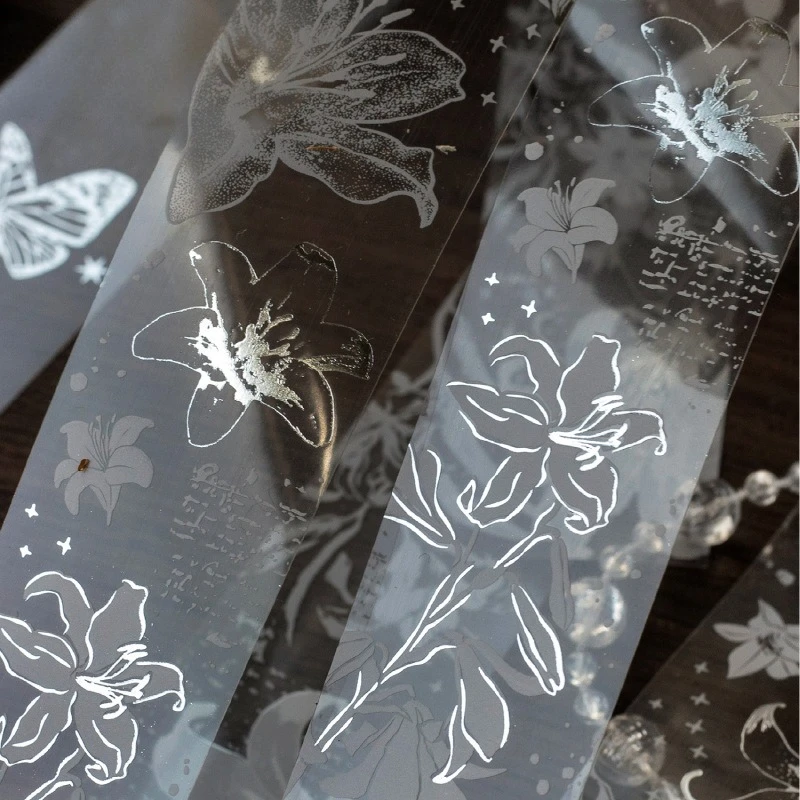 30mm*200cm Vintage Branches Flower Butterfly Landscape PET Tape Creative DIY Journal Material Collage Scrapbooking Stationery