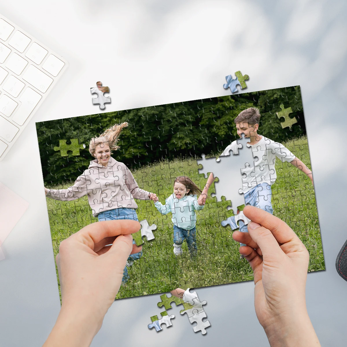 35/300/500/1000pcs Personalized Custom Photo Puzzle Family Custom Gift Jigsaw Puzzle Jigsaw Board