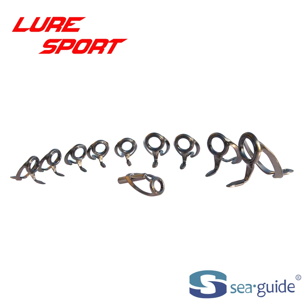 SEAGUIDE Heavy Duty Grey Frame 13pcs 11pcs10pcs 8pcs guide set HUXRESG20 Boat Rod Building component Guide Repair DIY Accessory