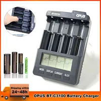 NEW BT-C3100 V2.2 Chargers Display Screen 4-Slot Recharge Devices Short-circuit Protection Equipment for Li-ion Ni-Cd Ni-MH