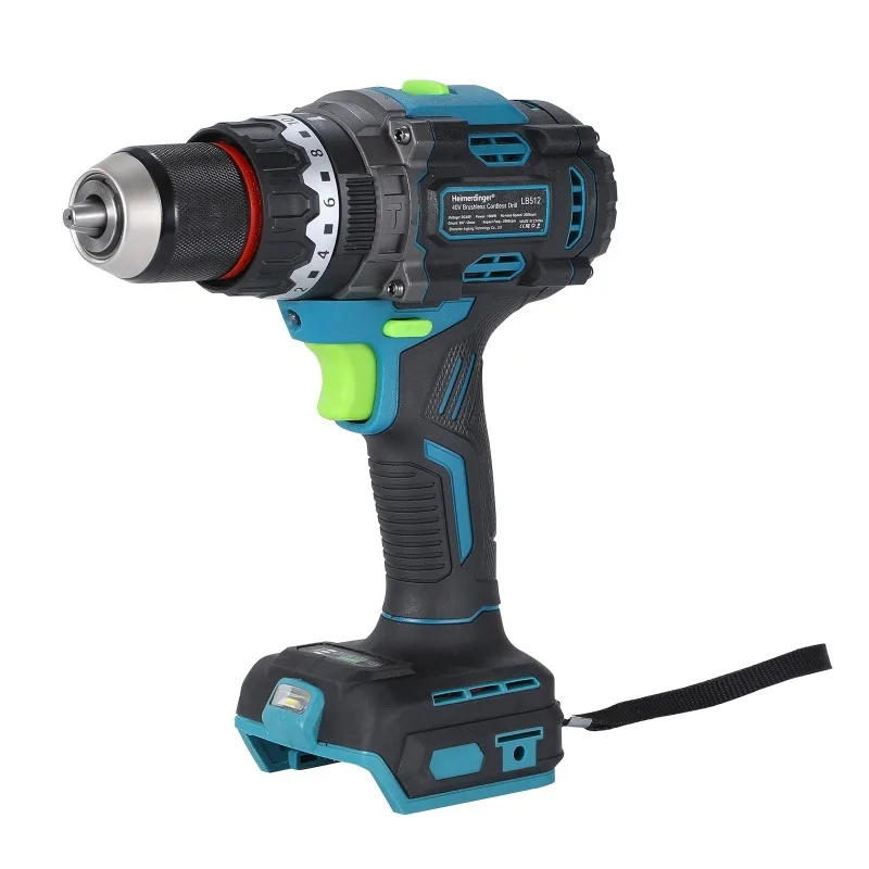 

Heimerdinger LB512 40V 13mm 1500W Brushless Cordless Impact Drill for Wood/Metal/Stone, No battery