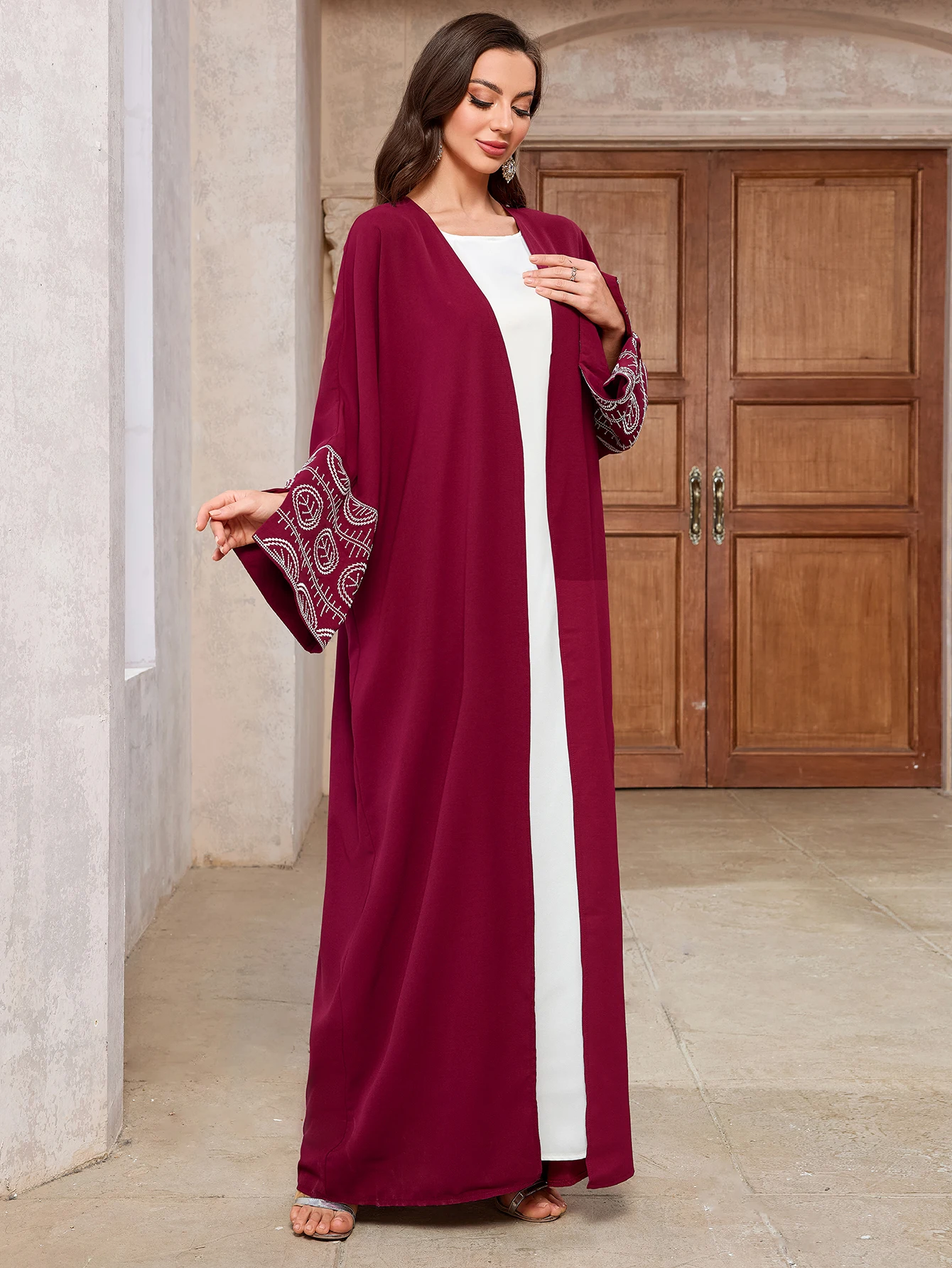

Muslim women Arabic Dubai Abaya Long Dress Kaftan Modest Robe Femme Islam African Solid Soft Maxi Dresses Clothing New 2025