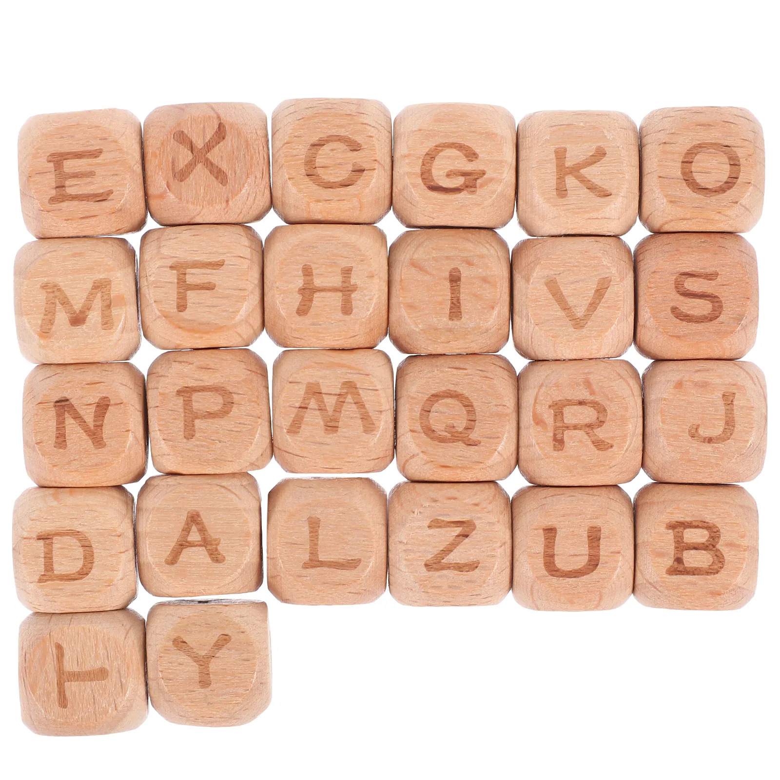 

104 Pcs 12mm Wooden Alphabet Craft Letter Beads for Bracelets Necklaces Decorative Bead Garland Multi Functional Wood Beads