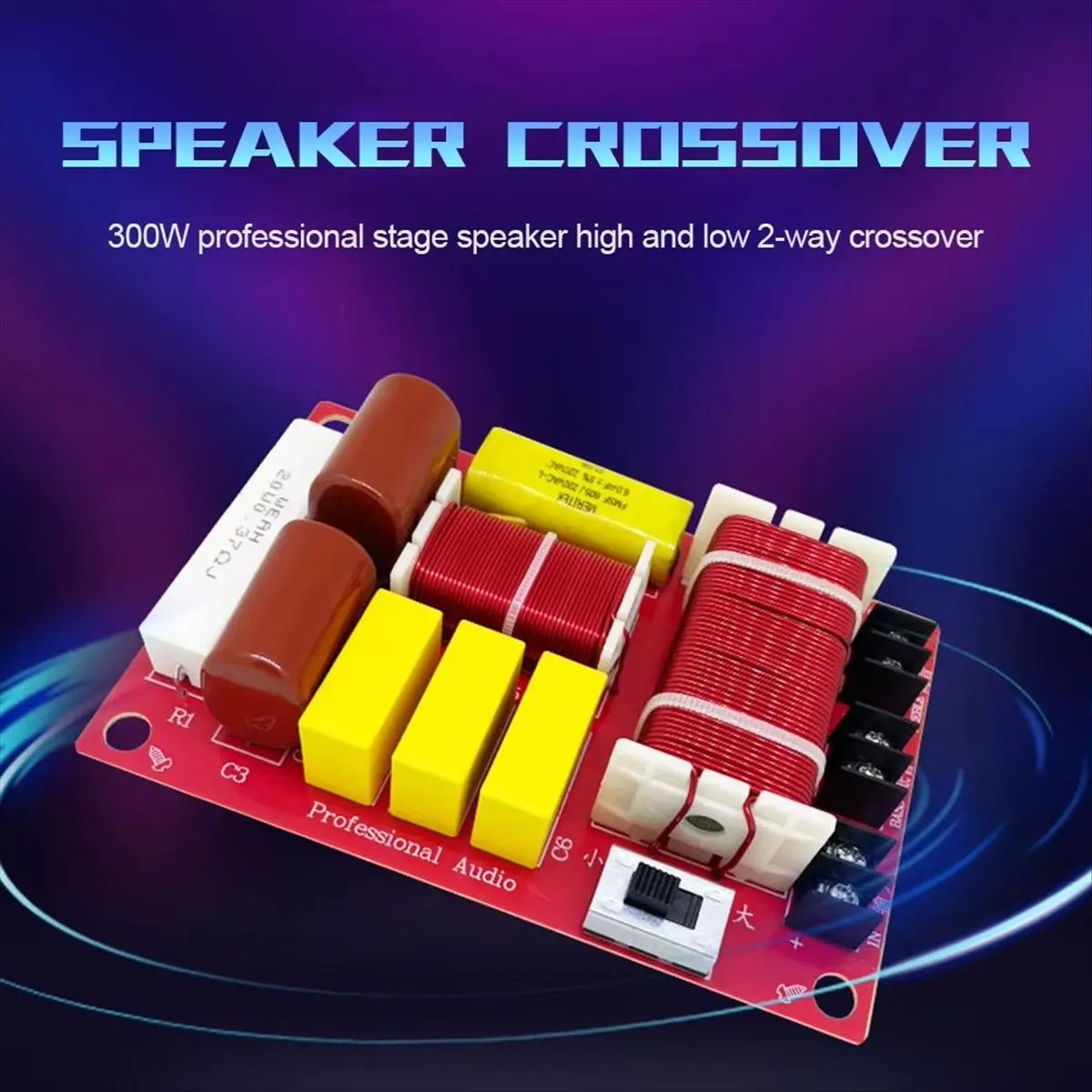 SPECIAL OFFER~2 Way Audio Speaker Crossover Professional Treble Home Loudspeaker Refit Board Professional Stage Speaker Parts