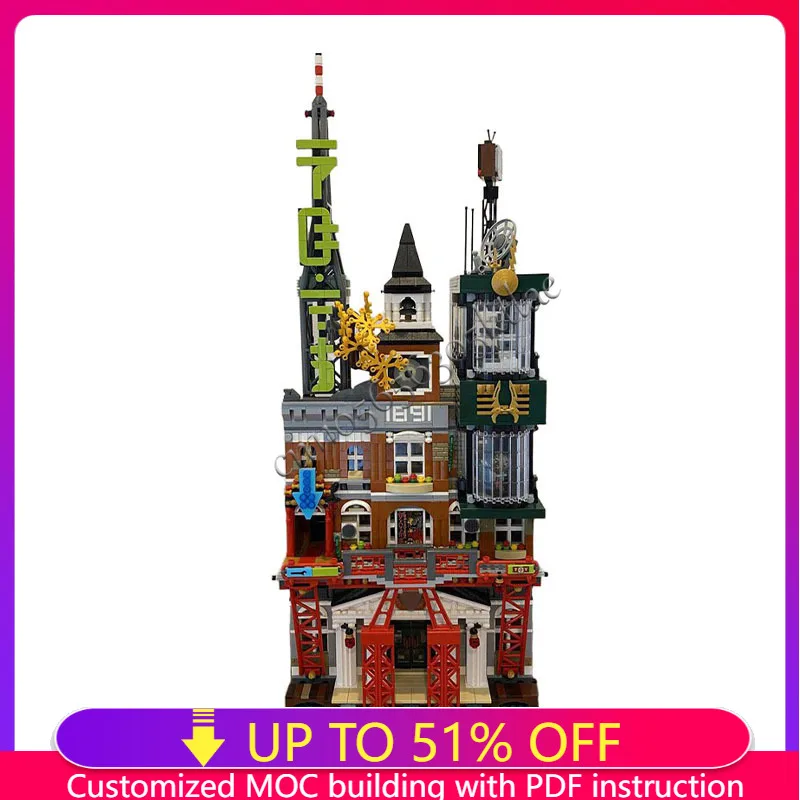 Hot 4036PCS Multi Functional TV Station Building Block Model Children Puzzle Assembly Building Blocks Birthday Festival Gift