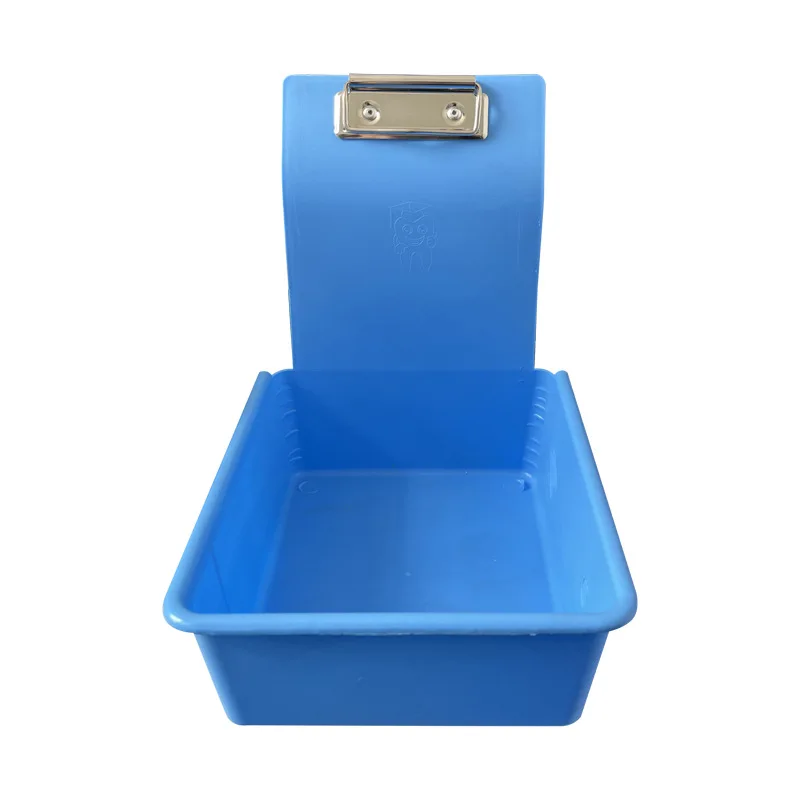 

10Pcs Dental Lab Storage Box Plastic Working Tray Pans Turnover Case Colourful Work Tray With Clip Holder Dentistry Tool