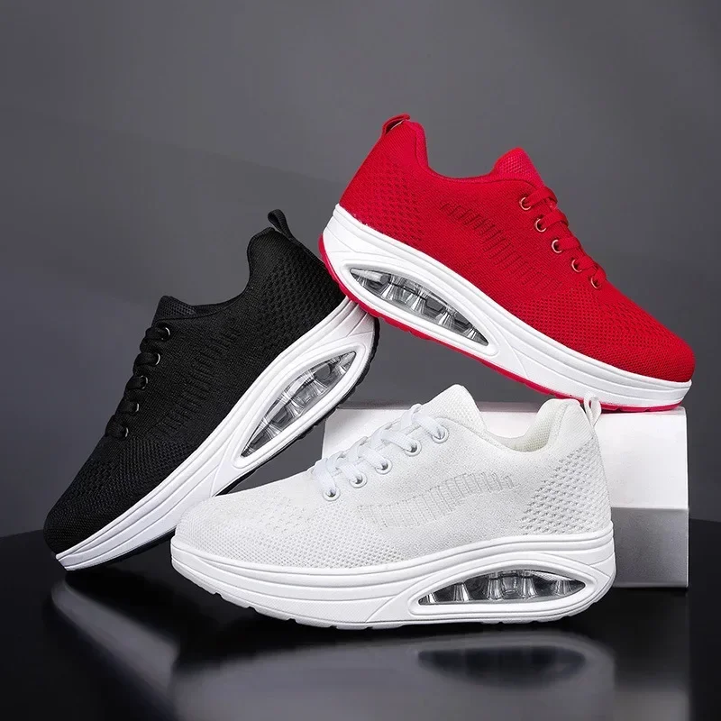 

2024Plus Size Women Shoes Fashion Hollowed Out Breathable Sneakers Women Outdoor Comfort Lightweight Casual Shoes for Women