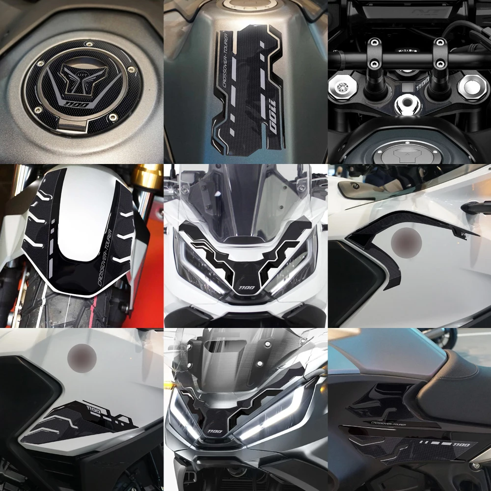 For HONDA NT1100 NT 1100 2022 2023 Sticker 3D Tank pad Stickers fprotection kit Oil Gas Protector Cover Decoration