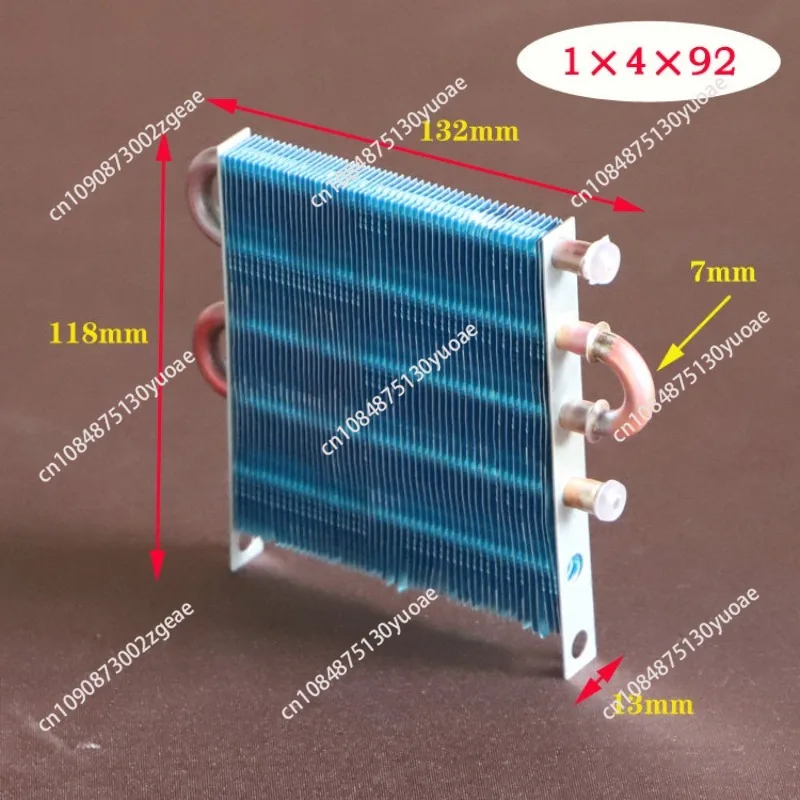 Miniature Condenser Mini Air Cooled Radiator Copper Tube Aluminum Fin Refrigeration Evaporator