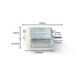 9.8mm FC-280 car central door lock motor 12000RPM clockwise