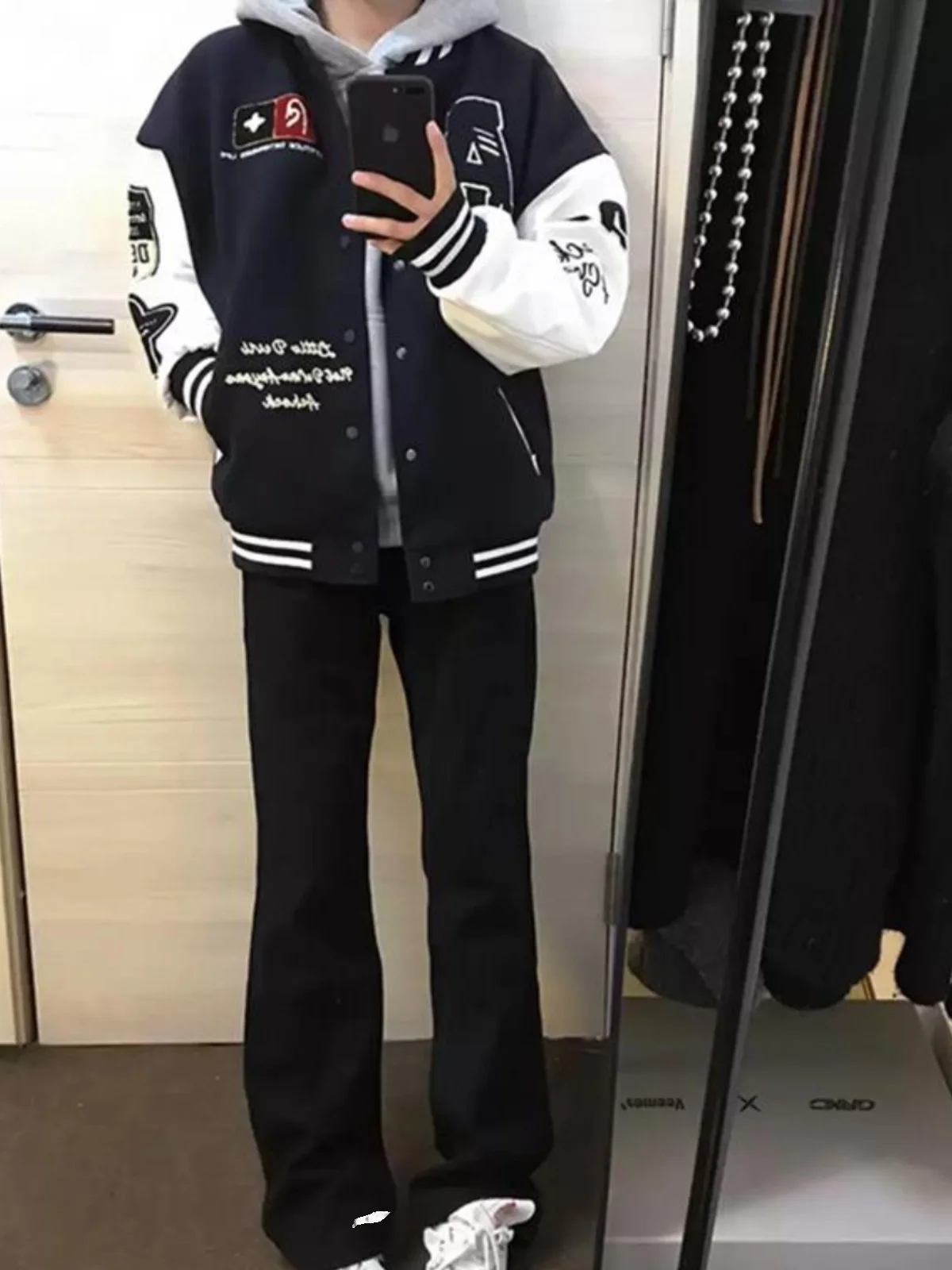 

Мужские джинсы Cleanfit Bla прямого кроя, весенние, в американском уличном стиле, для подростков, с легким клешем, со средней посадкой, длинные брюки