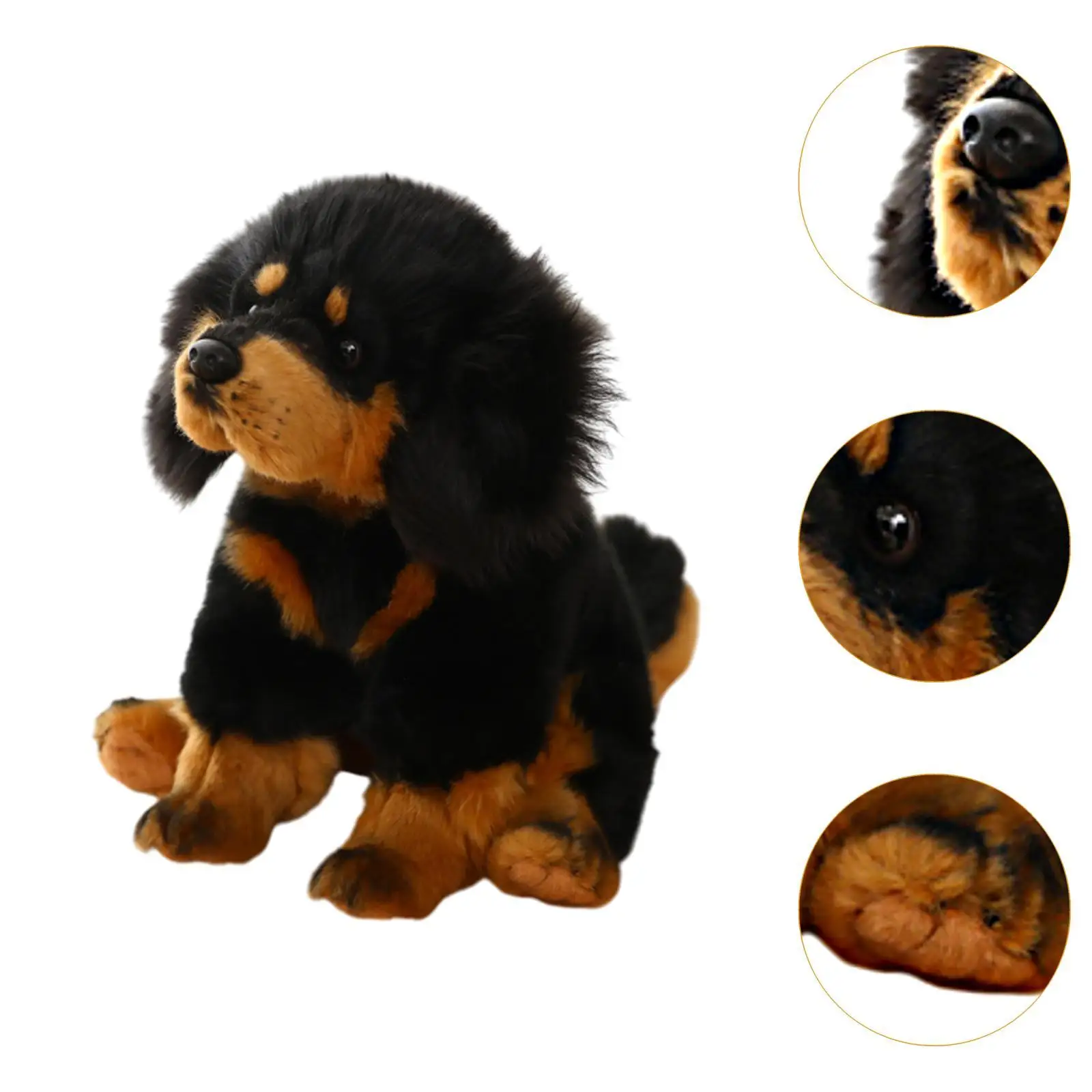 Dog Plush Toy Stuffed Animals Kids Toy Creative Cartoon Realistic Decoration