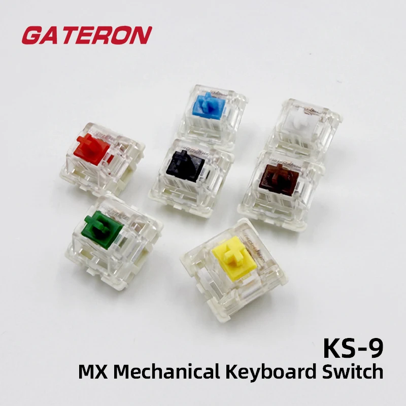 Gateron Switches Mechanical Keyboard KS-9 3 Pin Red Brown Blue Green White RGB Silent Clicky Linear Tactile Compatible Cherry MX