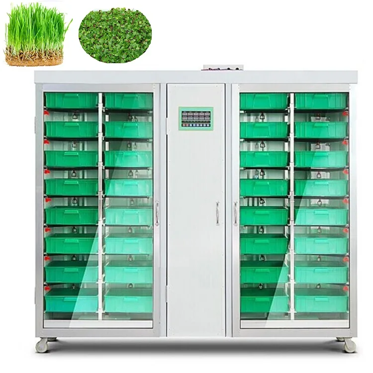 Indoor Hydroponic Bean Garlic Growing Systems Rota Garden Sprout Machine view 6