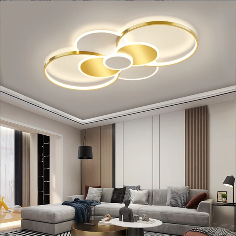 

Modern Gypsophila Living Room Chandelier Smart Indoor Decorative Light With Remote Control Stylish Minimalist Hall Ceiling Lamp