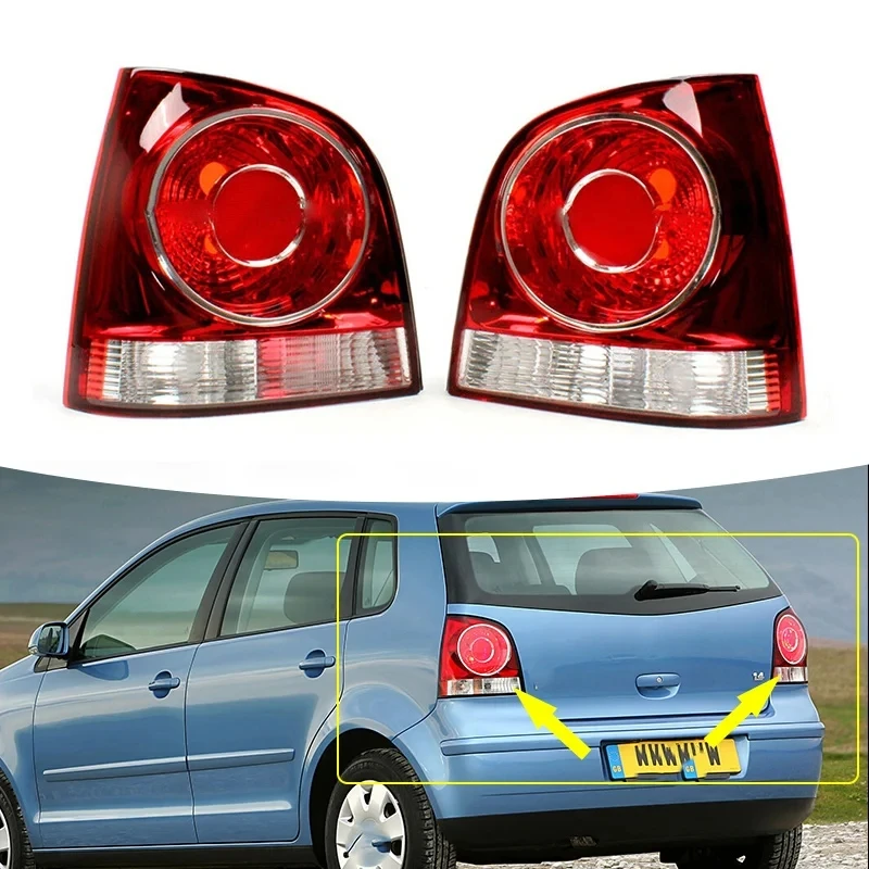 

Rear Tail Light Lamp Housing Without Bulbs Warning Bumper Light For Volkswagen VW POLO 9N 9N3 Hatchback 2006 2007 2008 2009 2010