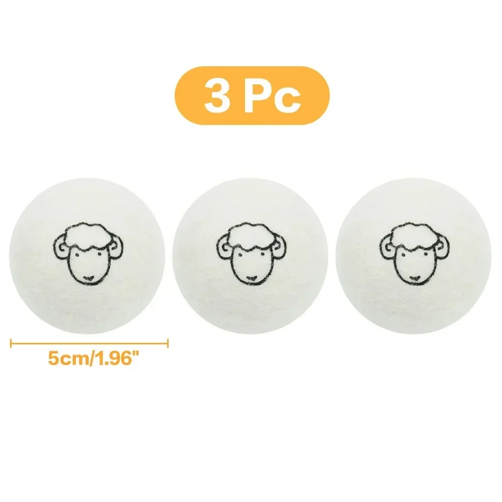 1-12 Stuks Herbruikbare Wol Droger Ballen Waterontharder Wasserij Thuis Wassen 4/5/6 Cm fleece Droge Kit Bal Nuttig Wasmachine Accessoires