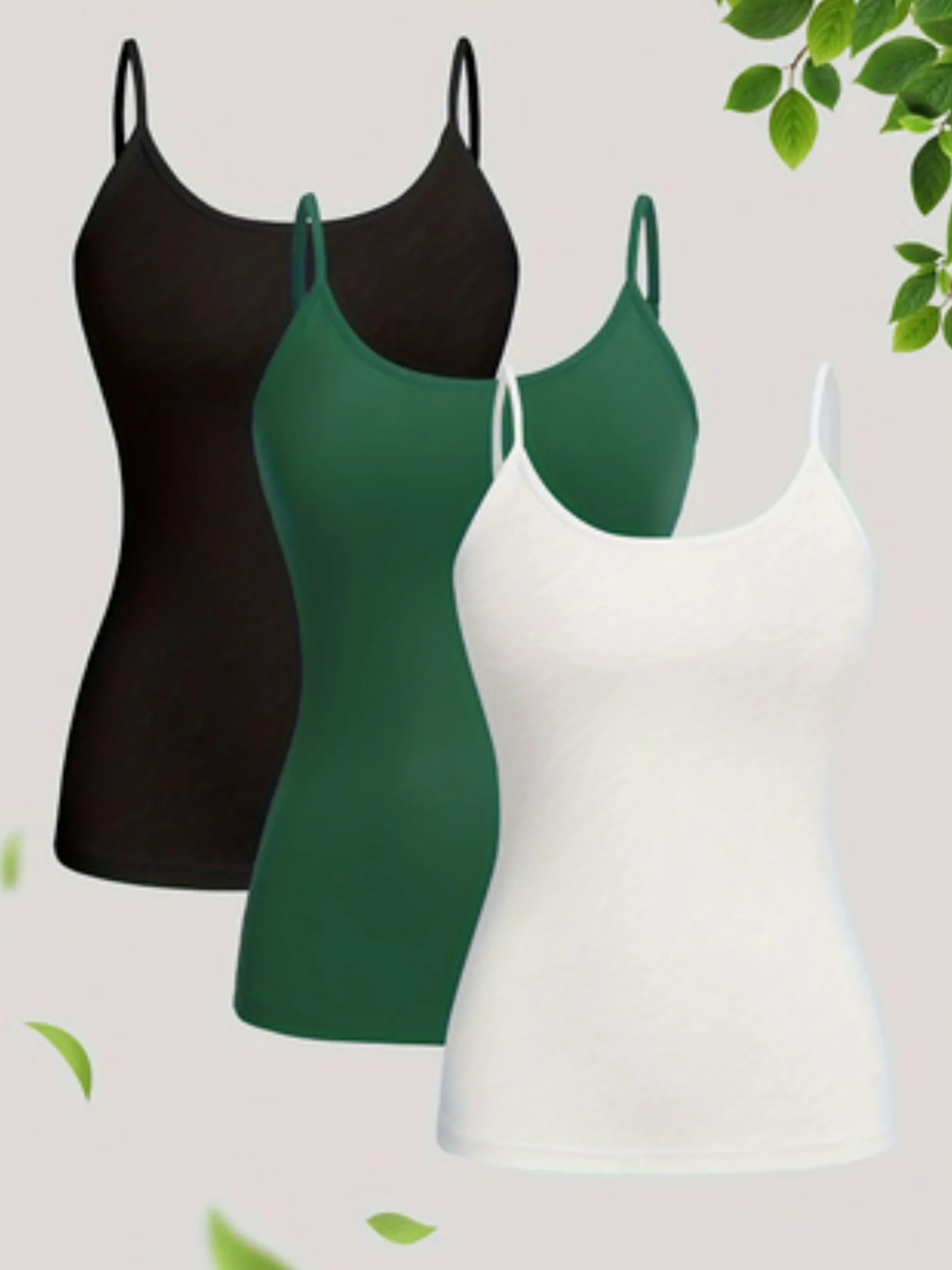 

【Элегантный направление】 Индивидуальный комплект летней блузки на бретелях из трех предметов