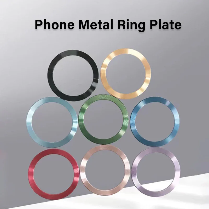 Magnetic Metal Plate Ring for Magsafe Wireless Charger Iron Sheet Sticker Car Phone Holder Magnet Patch for iPhone 15 13 Pro Max