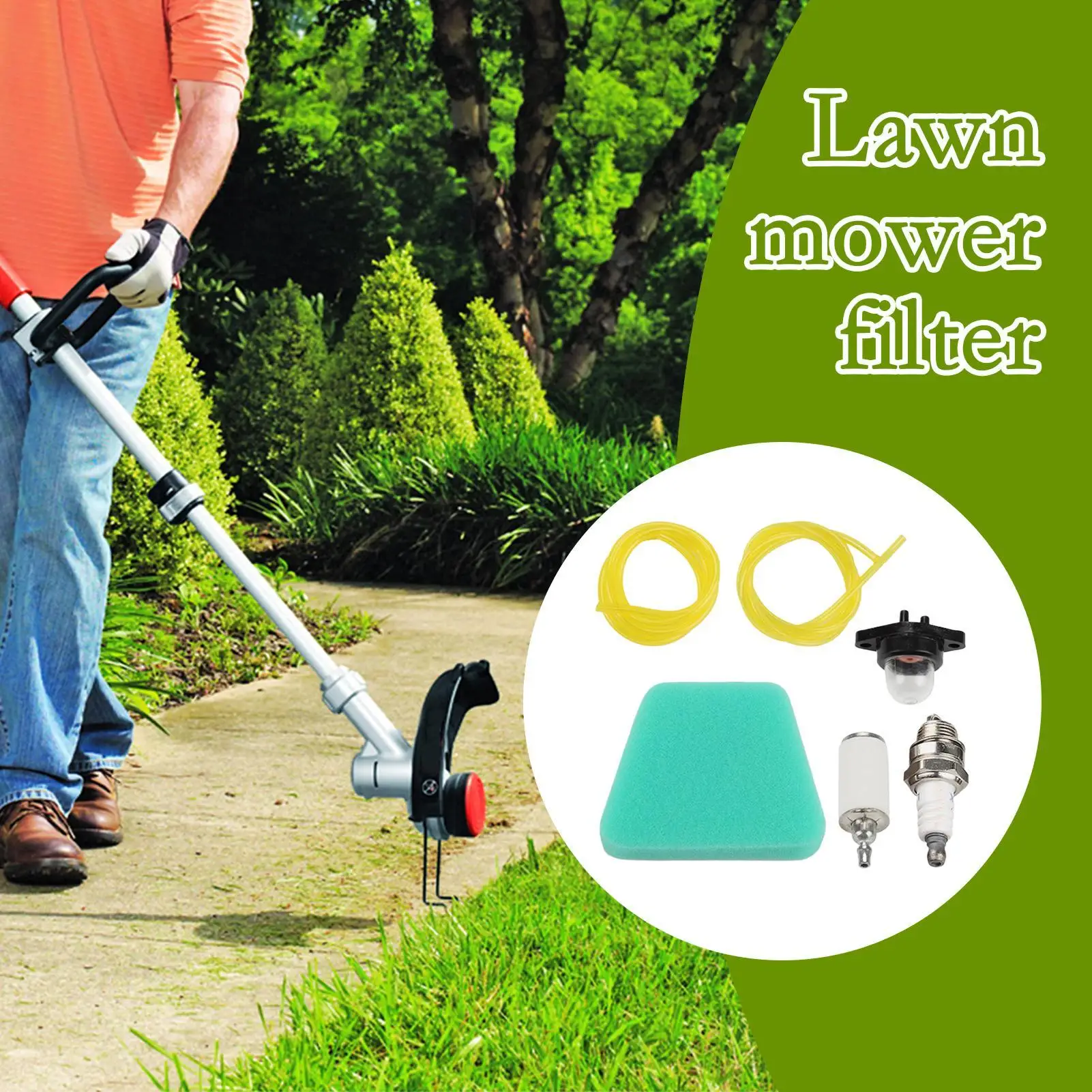 

Chainsaw Air Filter Grass Cutter Air Filter Hose Tube Spark Plug Kit Mowing Machine Accessories For Farm Equipment Upkeep