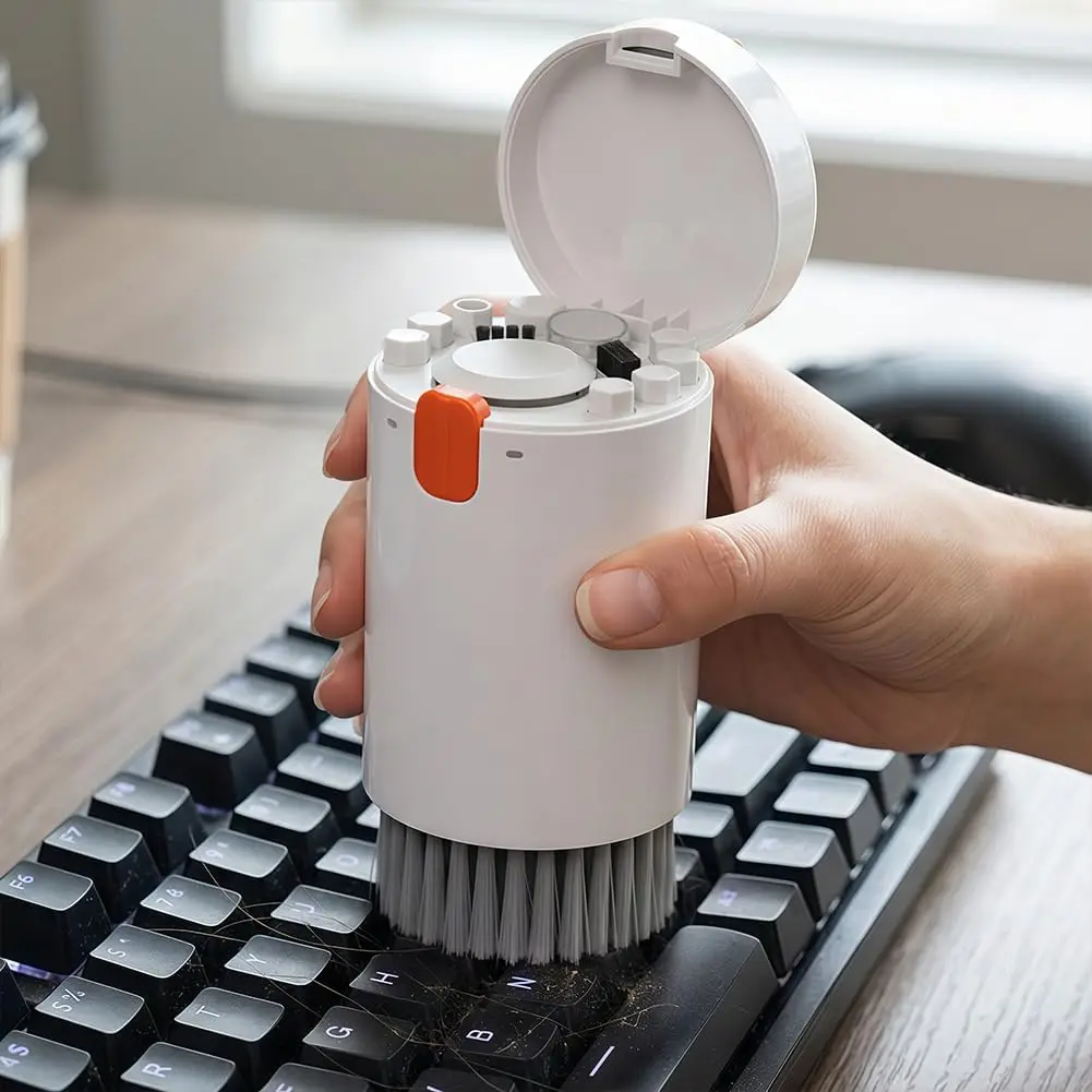 Kit de Limpieza 20 en 1, Cepillo para Teclado de Computadora, Bolígrafo de Limpieza para Auriculares, Spray de Limpieza para Pantalla, Herramientas de Limpieza, Extractor de Teclas