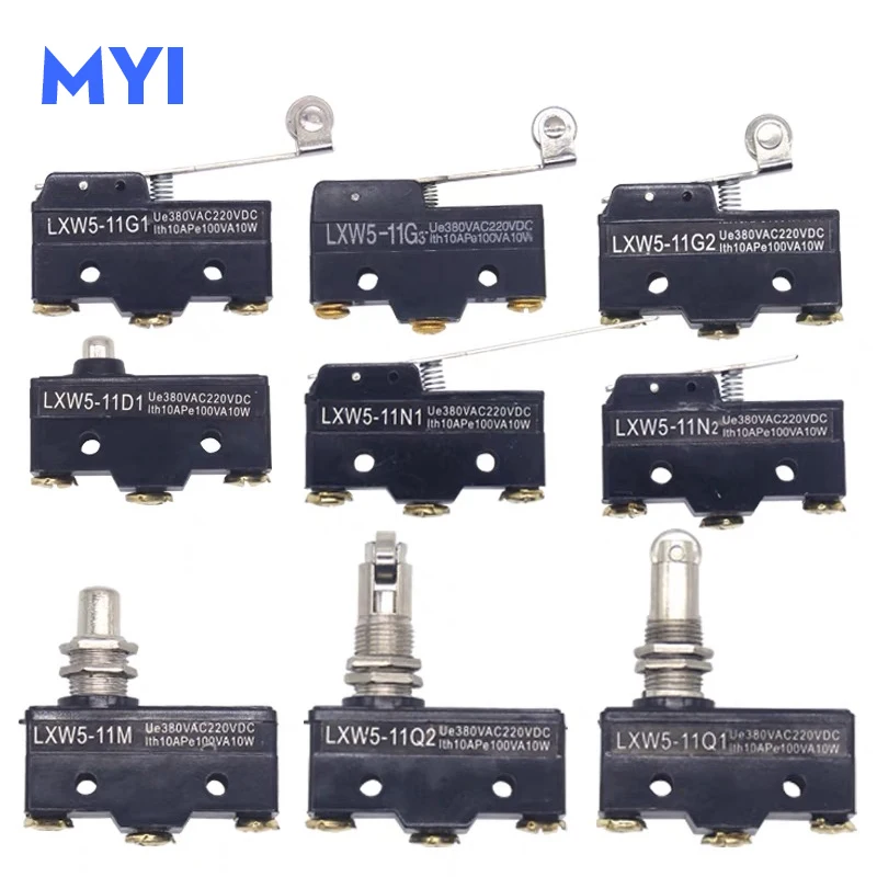 5pcs LXW5-11G1 LXW5-11G2 LXW5-11G3 LXW5-11N1 LXW5-11N2 LXW5-11Q1 LXW5-11Q2 Long Hinge Lever Actuator Momentary Microswitch