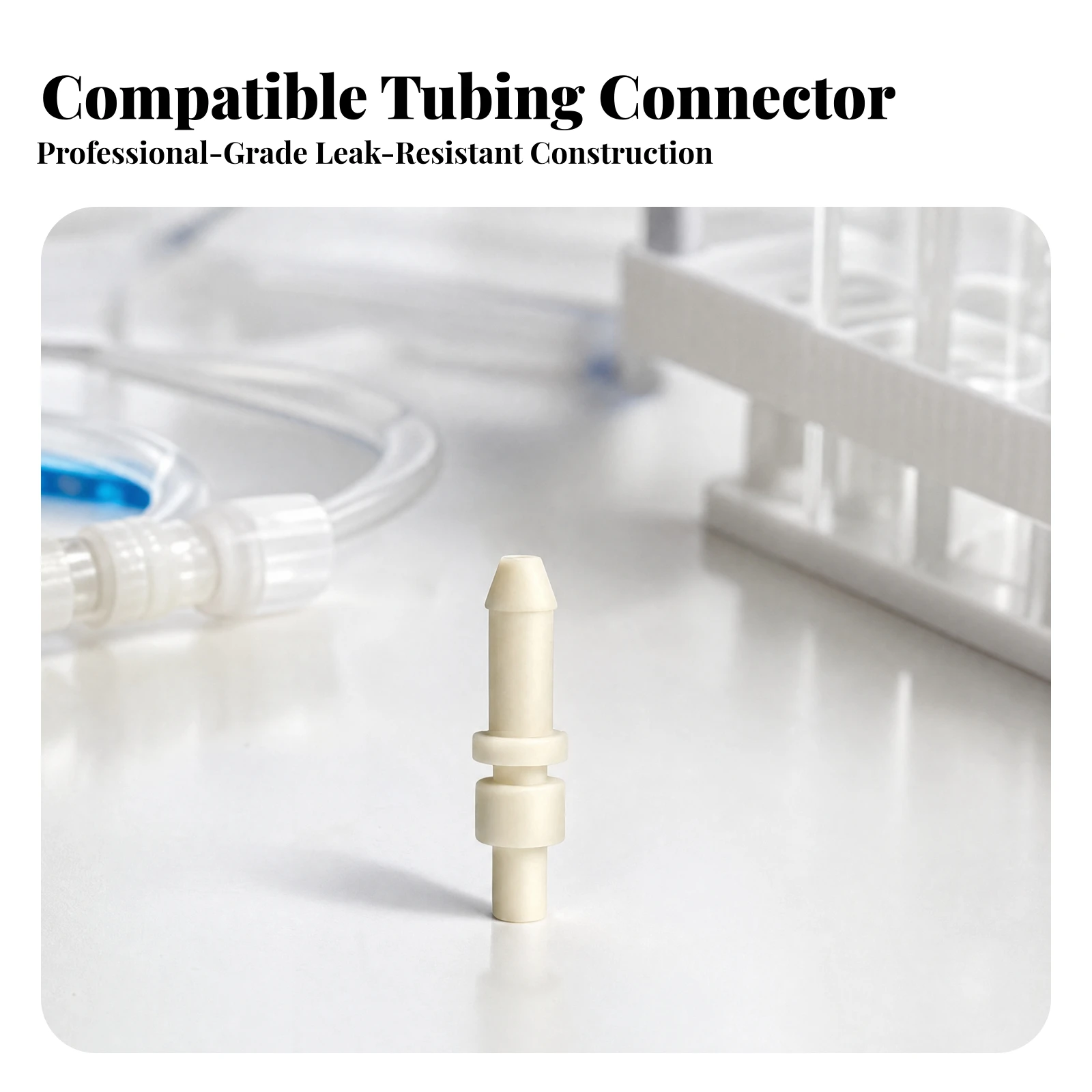 5 Pieces Stepped Barb Connector Leak-Resistant I-Shaped Tube Connector Barb Fitting Non-Slip Barbed Hose Fitting Compact
