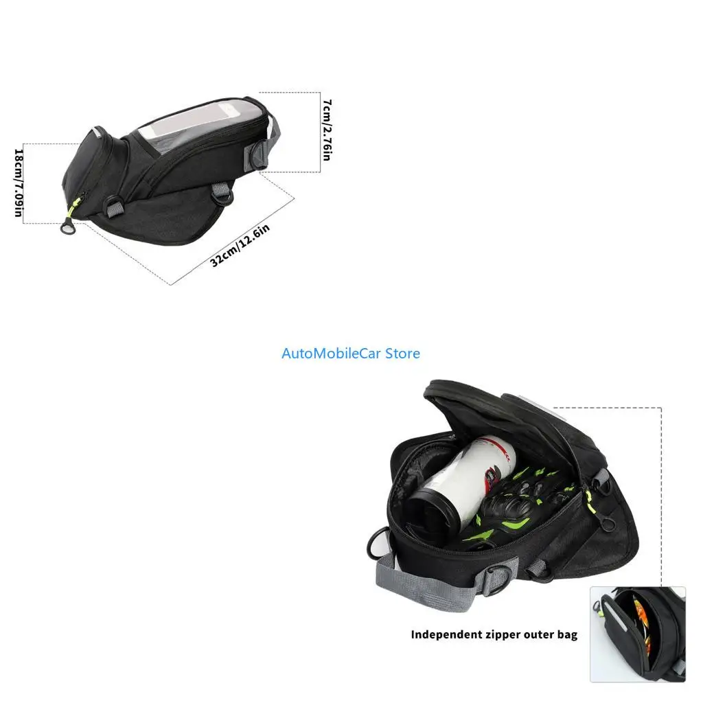 

G8TE Практичная сумка для езды на мотоцикле. Просторное внутреннее пространство и съемный плечевой ремень для езды на велосипеде