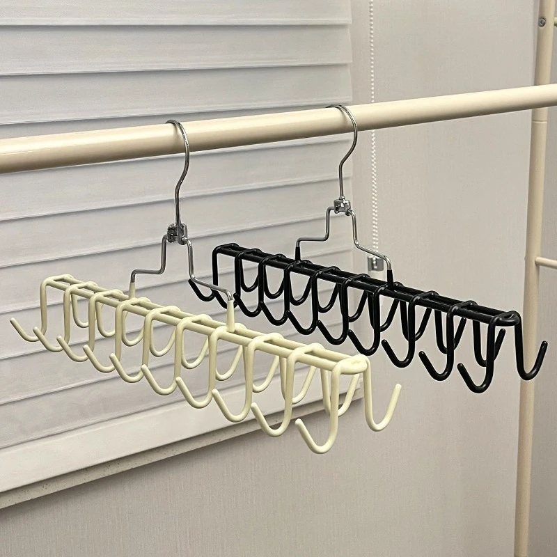 Multi-Functional Double-Sided Clothes Hanger, Nordic Metal Design for Scarves, Bras, and Towels, Space-Saving Home Storage Rack