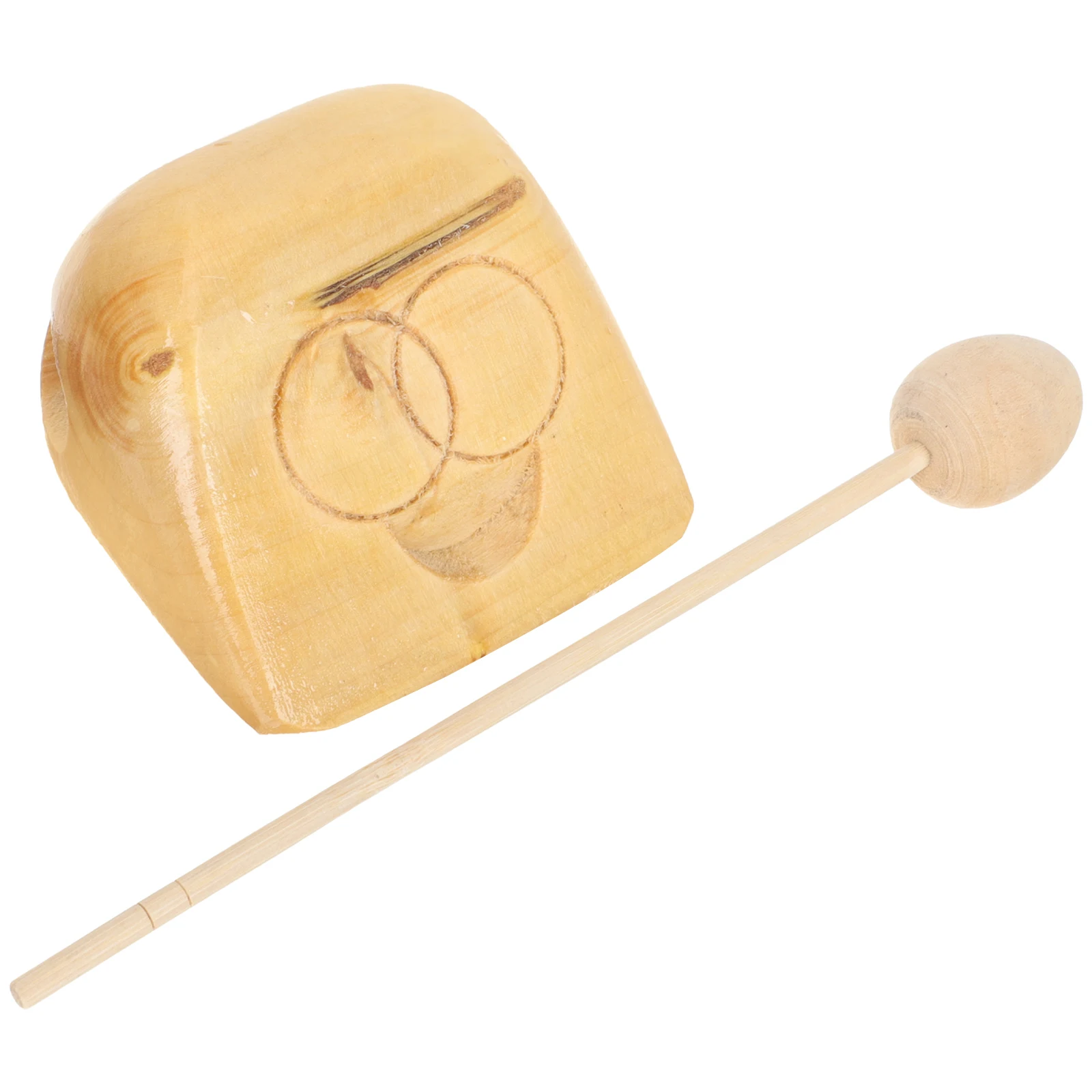 

Small Wooden Fish Instrument Kids Musical Toys Percussion Toy Block Educational Toy Long Life Wood Material Polishing