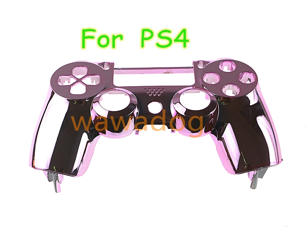 10pcs Gold Plated Handle Shell Cover Upper Shell Front Housing Shell Case Faceplate Cover for SONY Playstation 4 PS4 Controller