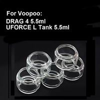 5PCS Bubble Glass Tank for VOOPOO UFORCE L Tank 5.5ml DRAG 4 5.5ml Replacement Mini Glass Tank Container