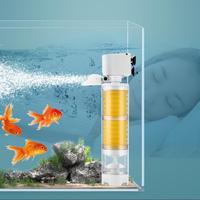 220V 3 in 1 Aquarium Multifunction Filter Pump Oxygen Fish Tank 4 Layers Filter Aquarium Internal Filter Material Air Pump