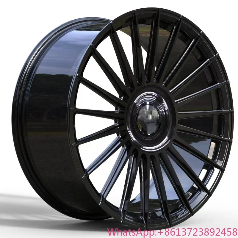 

Black Finish Multi-Spoke 5 Hole Forged Alloy Wheel 18/19/20/21/22 Inch Rim New for Mercedes-Benz A/B/C/E/S Class 350/600/300 GLC