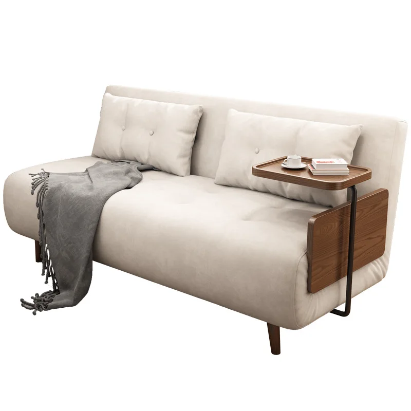 Sofa bed folding dual-purpose modern simple technology fabric sofa small apartment living room multi-functional pull-out