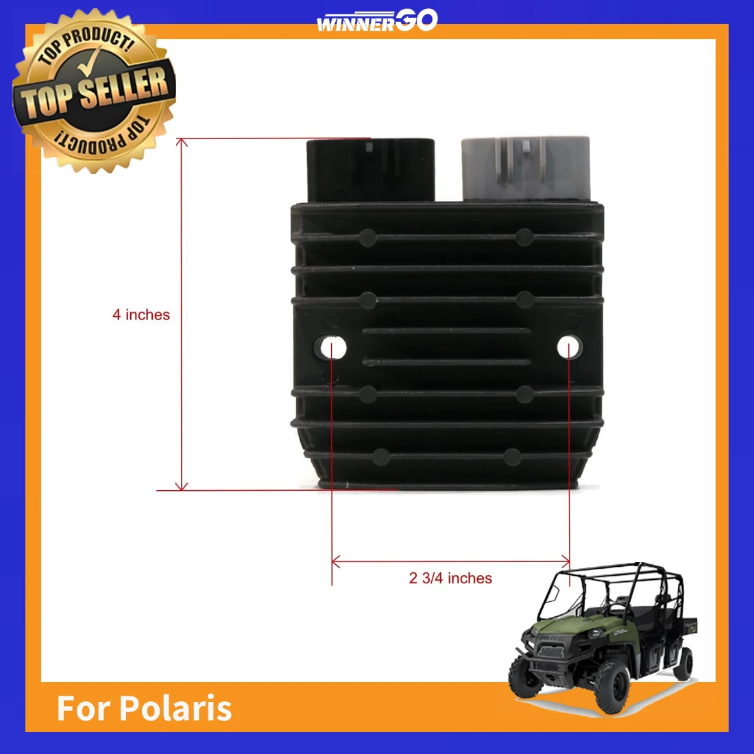 Spannungsregler-Gleichrichter für Polaris Ranger Crew 800, RZR 4 800 2011-2014 Ranger Crew 570 2011-2014 UTV-Teile Ranger 500 570 Crew 800 900 Ranger XP800 XP900 RZR 570 RZRS800 2011 2012 2013 2014 – Detail 2