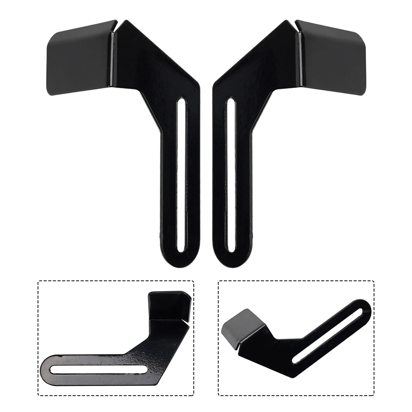 Compatible replacement tool rest set with backing plate pads for 150/200 mm grinders includes dual mounting brackets
