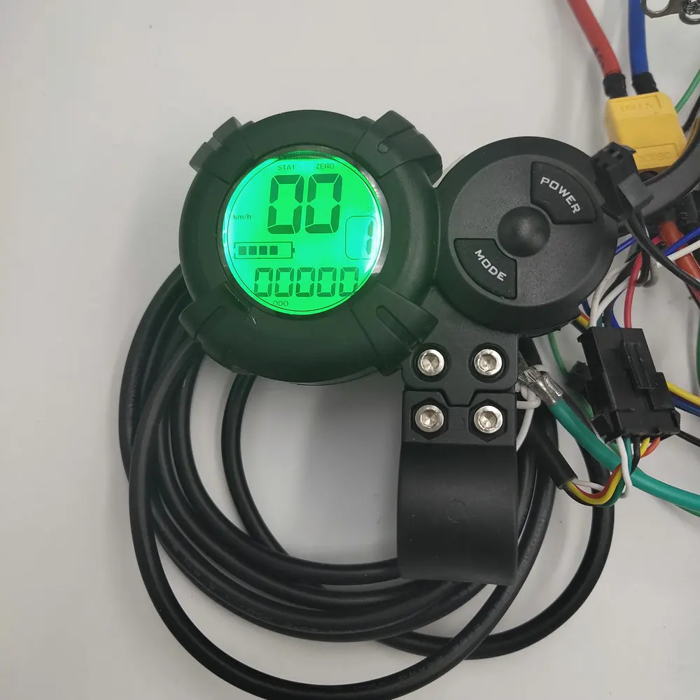 1*LCD Display with Shifter+2*Controllers 60v45A 12MOSFET for Electric Scooter Dual Motor Driven MTB Mobility Tricycle Diy Parts