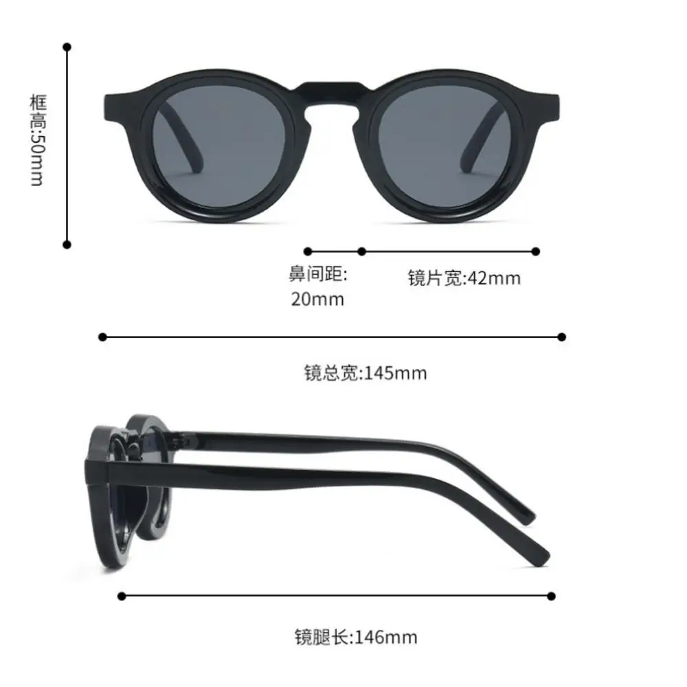 Lunettes de soleil rondes à petite monture rétro haut de gamme pour hommes et femmes, tendance pour l'extérieur, UV400, lunettes de mode