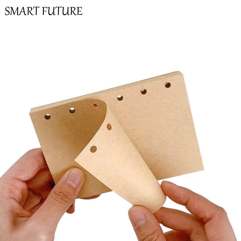 50Sheets A7 Loose-Leaf Notebook Refill Paper Index Inside Page Cards 6-hole Inner Refill Binder Paper Pages