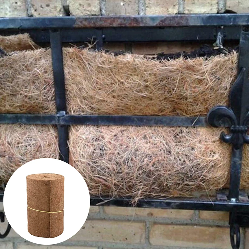 Coconut Liner Sheet Coco Plant Fiber Roll Natural Carpet Mat Reptile Bedding Supplies Winter Insulation Flowerpot Basket Supply