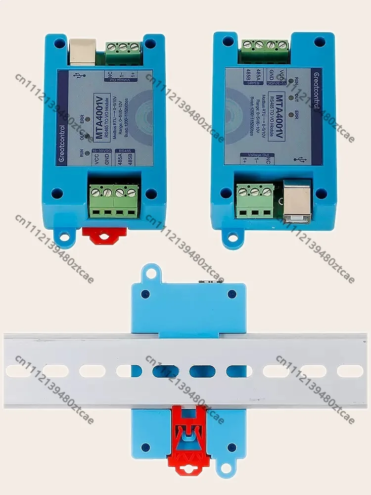 1 Channel RS485 Analog Output Module 0-5V 0-10V Voltage Control Board