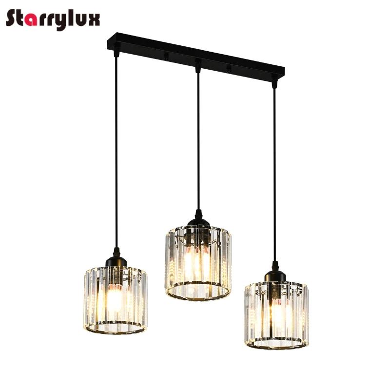 Chic Dining Room Crystal Chandelier  Luxury Pendant Light Hallway Lamp