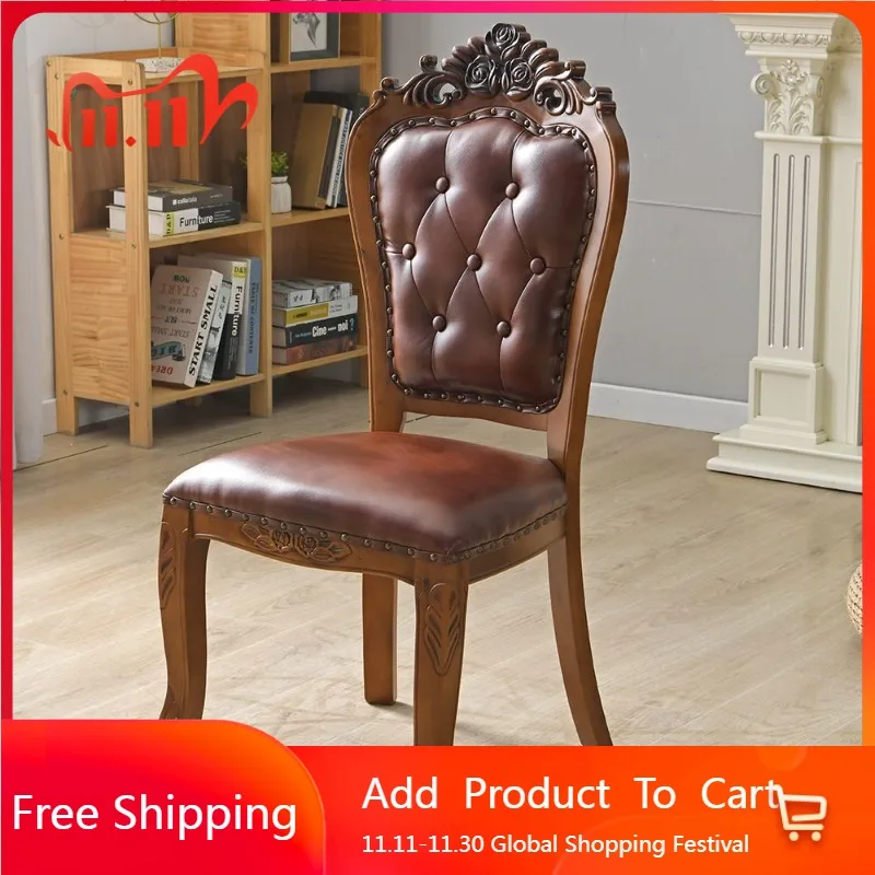 

Vintage Mid Century Dining Chairs Restaurant Lazy Bedroom Comfortable Makeup Dining Chairs Luxury Retro Sillas Home Furniture