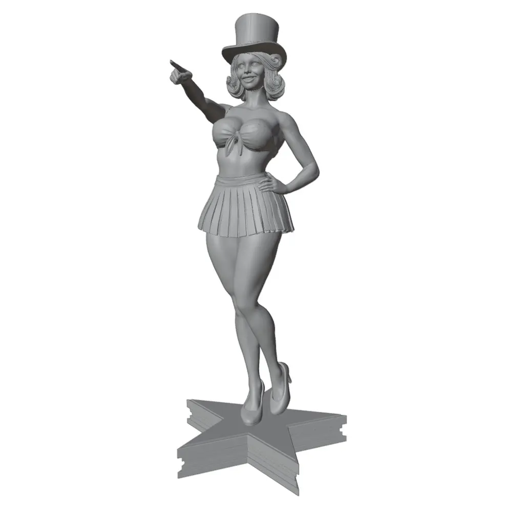 75mm --250mm Sexy Girl Resin Model Kits GK Miniature 3D Printed Gray Model Figurine DIY Doll Model Unassembled And Unpainted