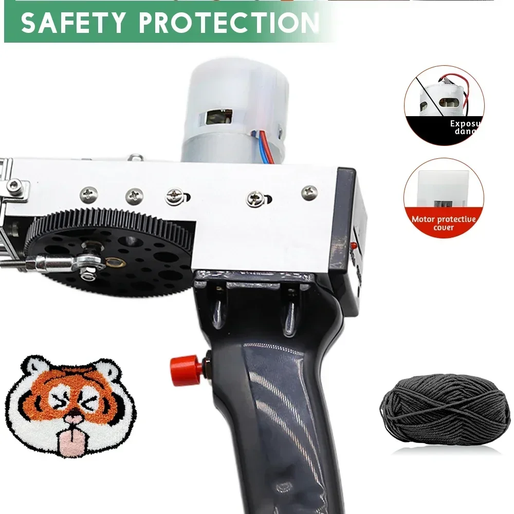 Пистолет для тафтинга ковров и аксессуары. Тканевая подложка. Задняя ткань. Машинка для стрижки ковров. Шерстяная пряжа. Мяч. Деревянная рама. Мир тафтинга.