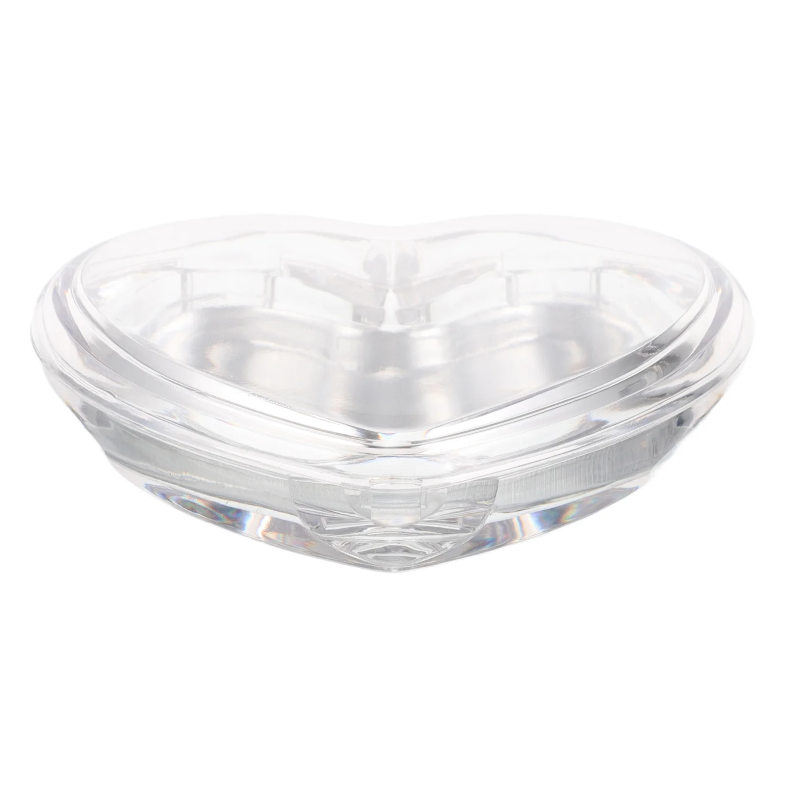 

Clear Plastic Heart Shaped Makeup Storage Box Empty Refillable Container For Lipstick Mini Eyeshadow Palette Organizer