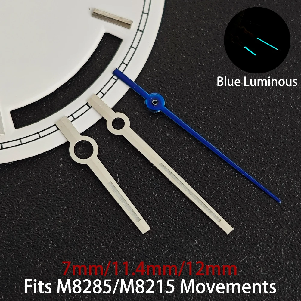 31-mm-Zifferblatt, hochwertige blau leuchtende Uhrzeiger, passend für 8285/8215 Uhrwerk, 8285-Zifferblatt, Uhrenzubehör, Uhren für Herren – Detail 9